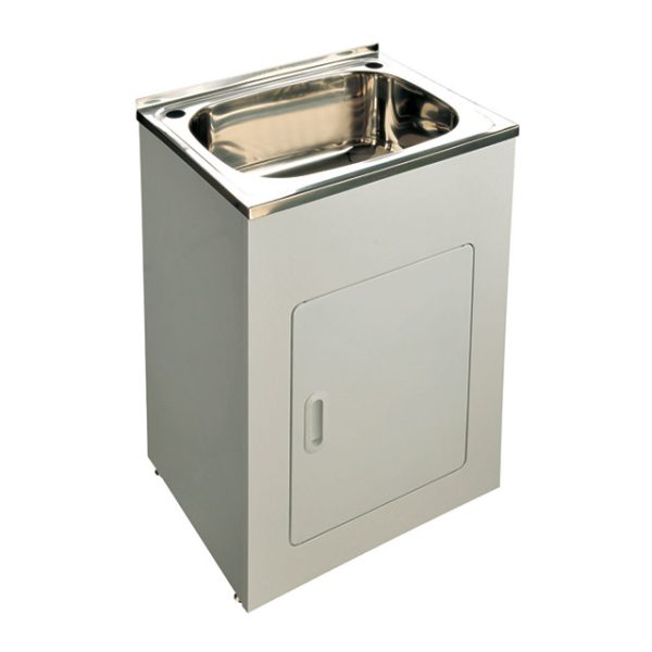 BLC-T45-1 TL114 Tulsa Laundry Troughs with Metal Cabinet (45 litre) Laundry Troughs, Laundry Troughs With MDF Cabinet