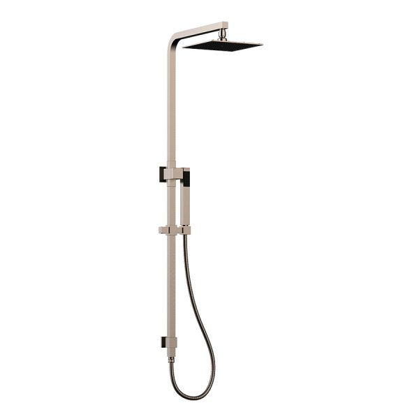 TS418 — Square Shower Set in brushed nickel BSS03-BN