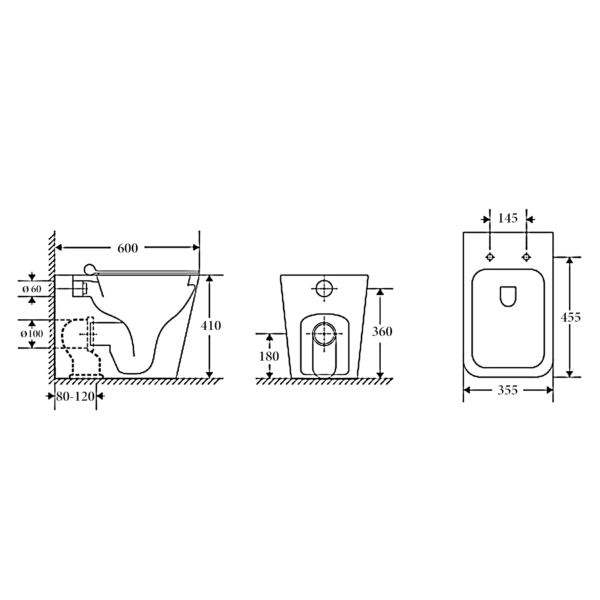 TURIN R&T Wall Faced Rimless Floor Package - Image 5