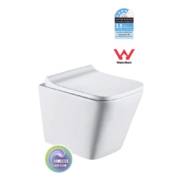 TT316 – KANSAS Rimless Wall Hung Pan T052E