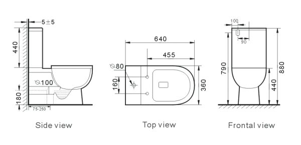 T6016_drawing TTN117 — CHICAGO Rimless Toilet Suite