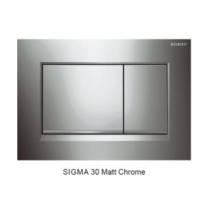 sigma30-matt-chrome TT512 — Square Dual Flush Button