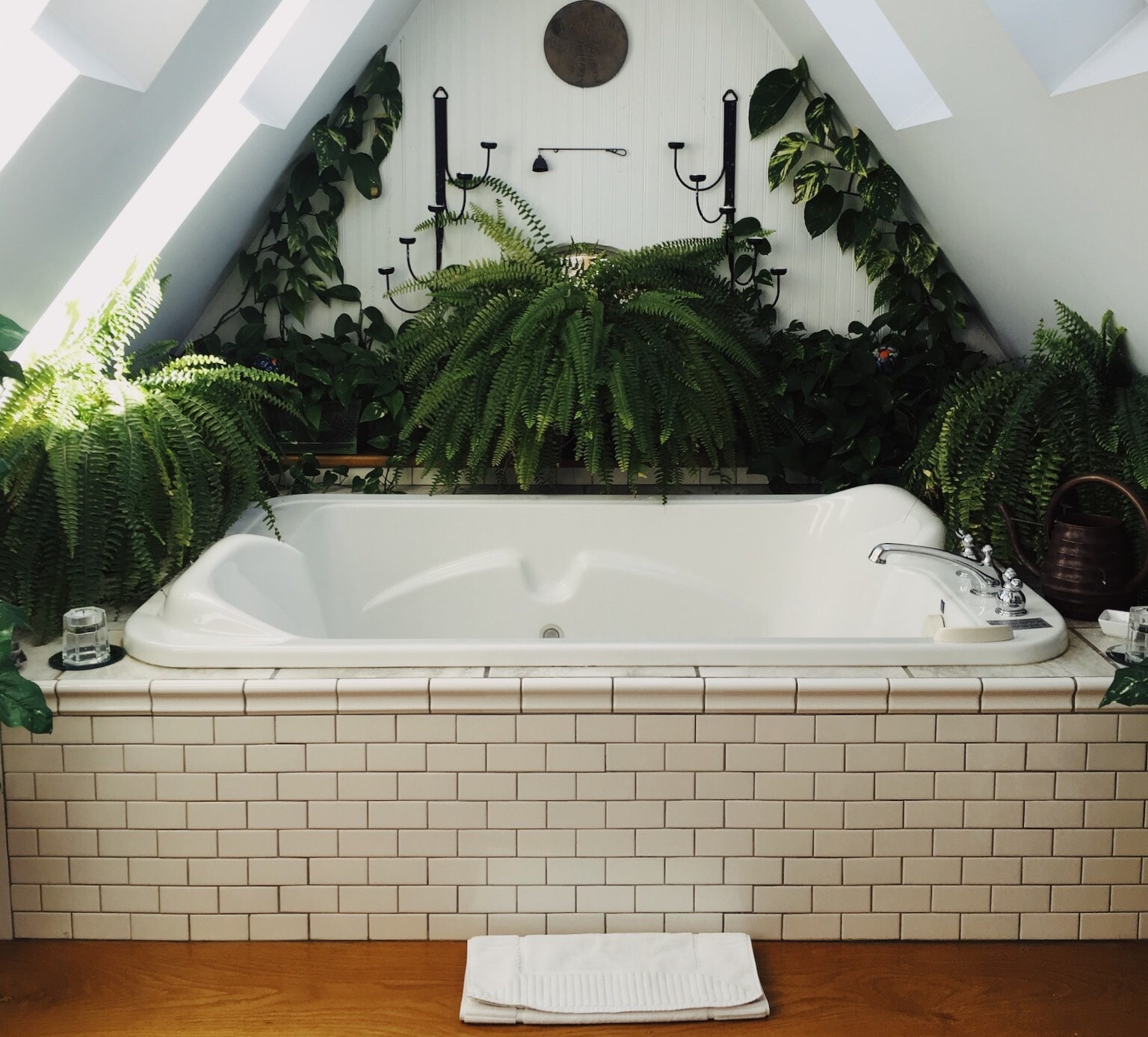 A tranquil oasis in your home - a drop-in bathtub