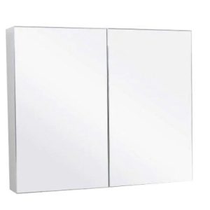 BELLA 900mm Mirrored Shaving Cabinet White TM118