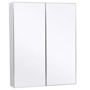 BELLA 600mm Mirrored Shaving Cabinet White TM116