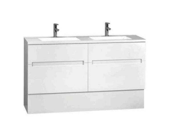 BELLA 1500 Gloss White Free Standing Vanity