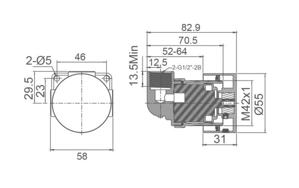 VIVO Bath/ Basin Curved Wall Spout