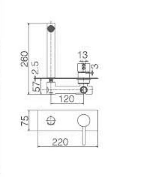 JESS Basin/ Bath Wall Mixer and Spout Set