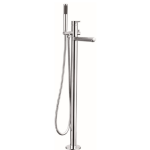 JESS Freestanding Bath Filler Tap & Hand Shower - Chrome