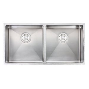 865*440mm Stainless Steel Hand-made Double Bowl Kitchen Sink