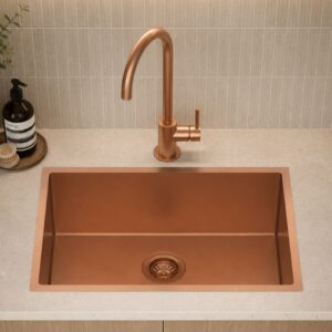 762*457mm Rose Gold Hand-made Single Bowl Kitchen Sink