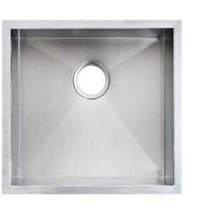 440x440mm Square Stainless Steel Handmade Single Bowl Kitchen Sink