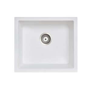 533 x 457mm Carysil Grey Single Bowl Granite Kitchen Sink