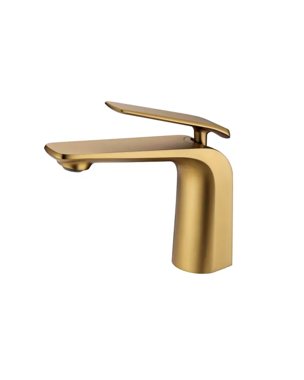 Norico Esperia Brushed Brass Gold Basin Mixer