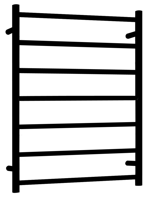 JESS 7 Bar Towel Ladder - Non Heated in Matte Black