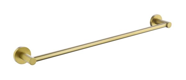 TIARA Knurled Toilet Roll Holder - Brushed Brass