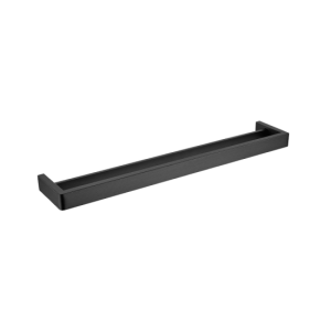 IVANO Series Black Double Towel Rail 600mm