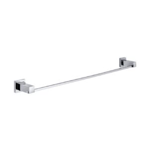 QUBI 600mm Single Towel Rail - Chrome