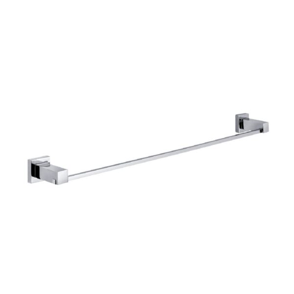 QUBI 600mm Single Towel Rail - Chrome