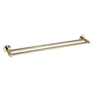 JESS 750mm Double Towel Rail - Brushed Brass