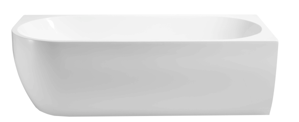 GINA 1500mm Right Corner Freestanding Bathtub in Gloss White