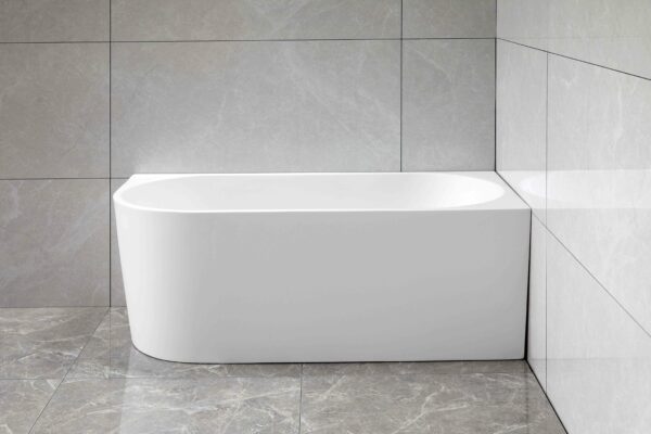 VICTOR 1400mm Gloss White Right/Left Corner Bathtub - Image 2