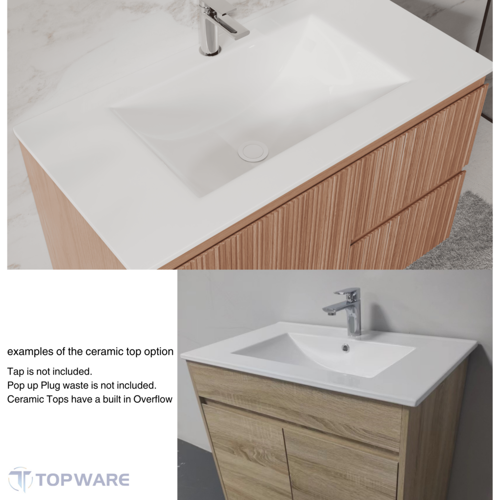 Erica 750mm Natural Oak Wall Hung Vanity in Melbourne | Topware