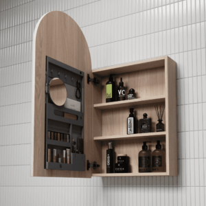 Canterbury Arch Frameless Mirror Cabinet - Color Options