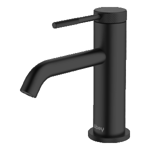POCO Knurled Basin Mixer BLACK