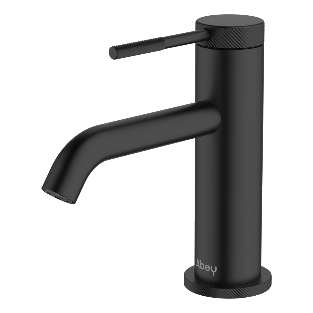 POCO Knurled Basin Mixer BLACK