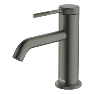 POCO Knurled Basin Mixer GUN METAL