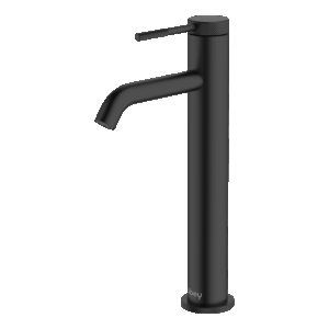 POCO Knurled High Basin Mixer BLACK