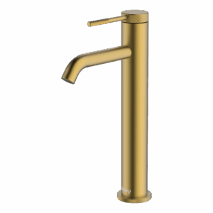 POCO Knurled High Basin Mixer BRUSHED BRASS