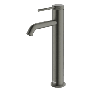 POCO Knurled High Basin Mixer GUN METAL
