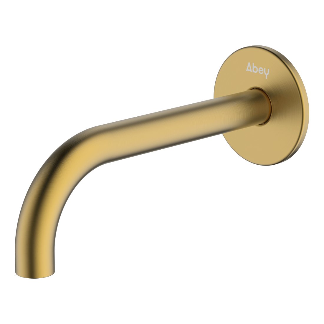 POCO Curved 165mm Basin/ Bath Spout Brushed Brass