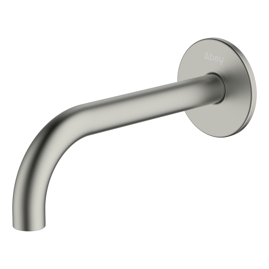 POCO Curved 165mm Basin/ Bath Spout Brushed Nickel