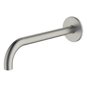 POCO Curved 220mm Basin/ Bath Spout Brushed Nickel