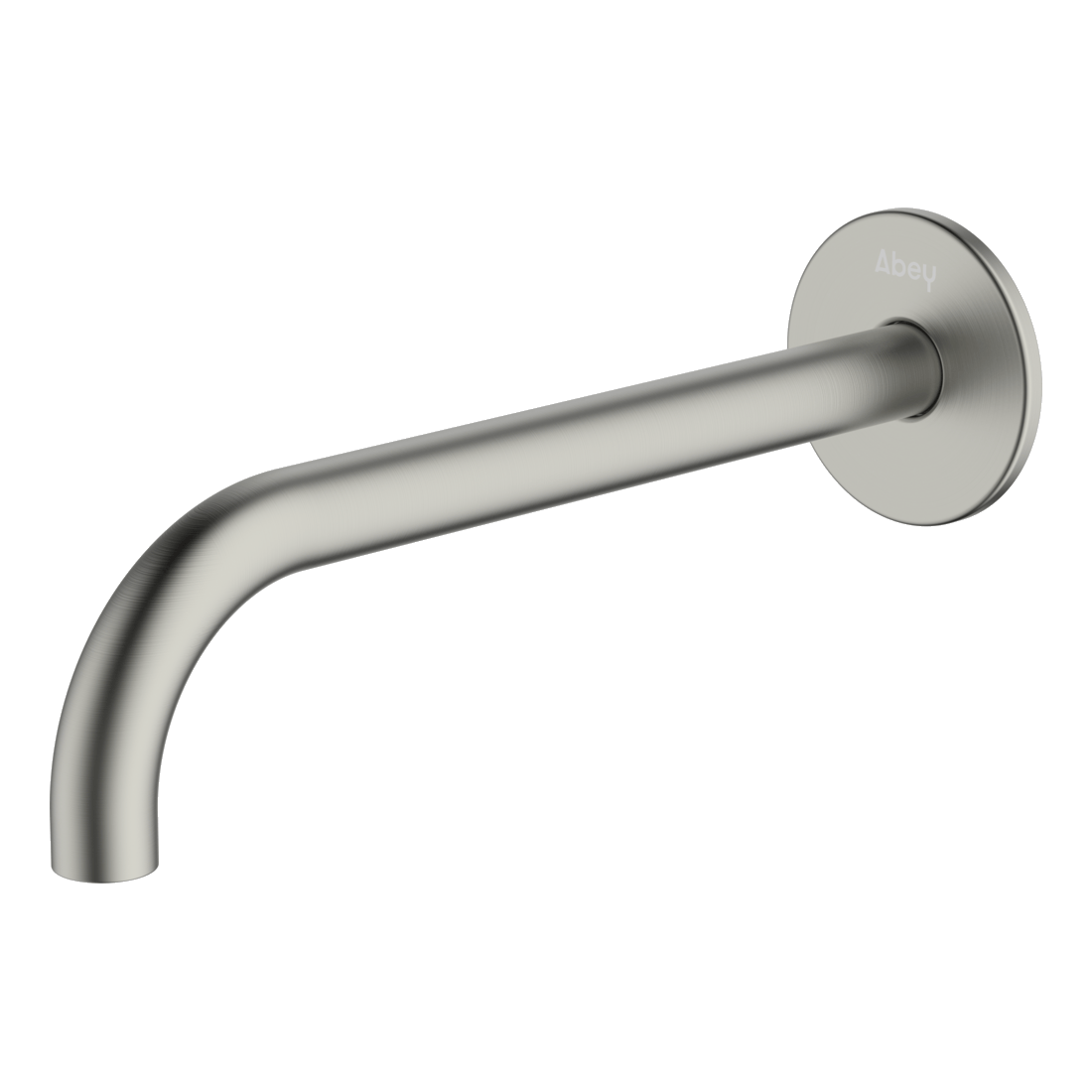 POCO Curved 220mm Basin/ Bath Spout Brushed Nickel