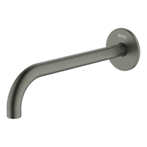 POCO Curved 220mm Basin/ Bath Spout GUN METAL