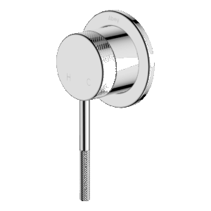 POCO Knurled Shower/ Bath Wall Mixer CHROME