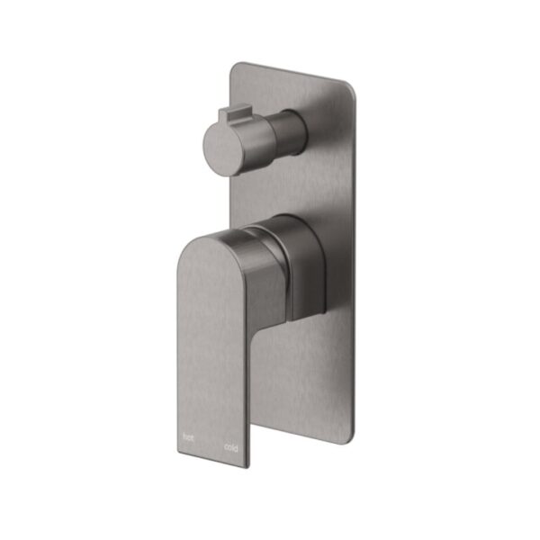 Beki Shower Mixer Diverter in Gun Metal