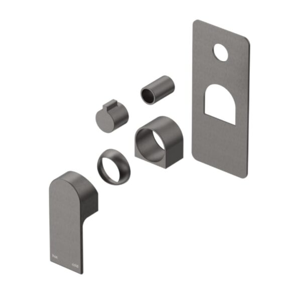 Beki Shower Mixer Diverter in Gun Metal - Image 2