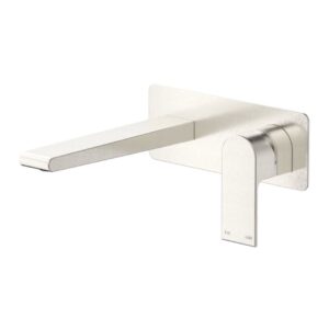 Beki Wall Mixer Spout Combo in Brushed Nickel