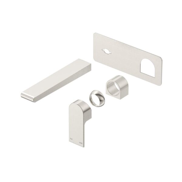 Beki Wall Mixer Spout Combo in Brushed Nickel - Image 2