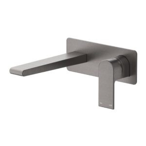 Beki Wall Mixer Spout Combo in Gun Metal