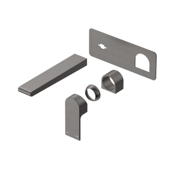 Beki Wall Mixer Spout Combo in Gun Metal - Image 2