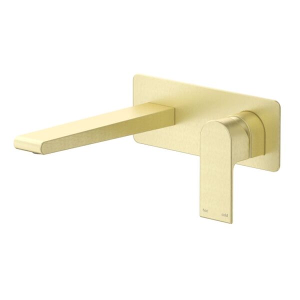 Beki Wall Mixer Spout Combo in French Gold