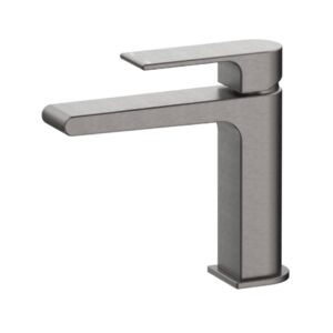 Beki Short Basin Mixer in Gun Metal