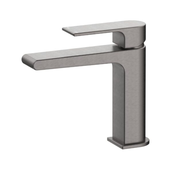 Beki Short Basin Mixer in Gun Metal