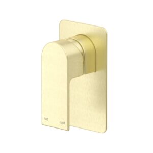 Beki Square Plate Shower Mixer in French Gold